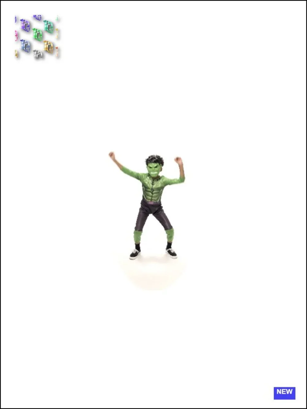 Hulk Youth Halloween Costume Jumpsuit with Mask